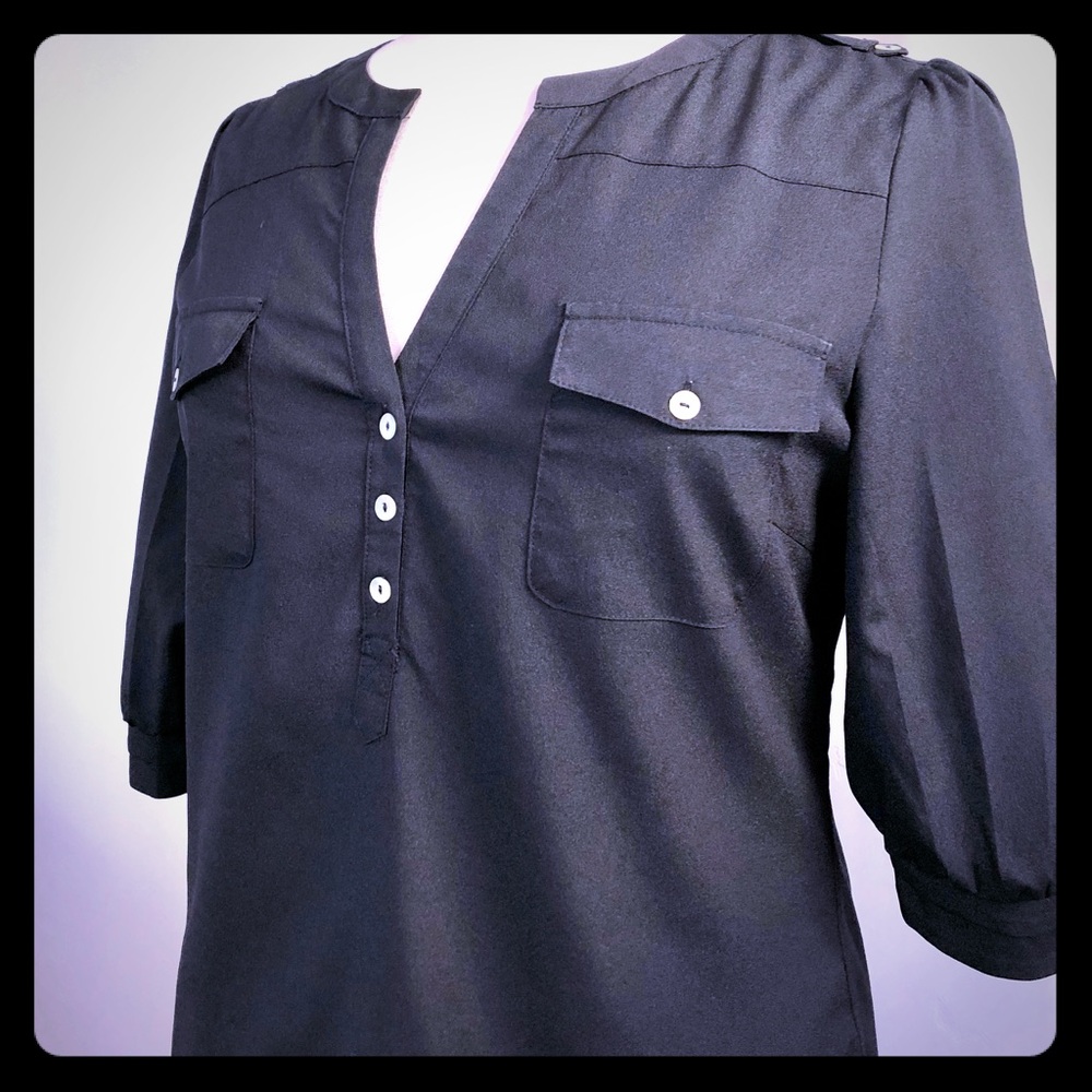 41 Hawthorn 3/4 Sleeve Popover Blouse
